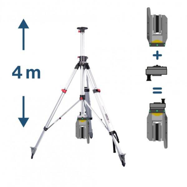 2 veis teleskopisk stativ